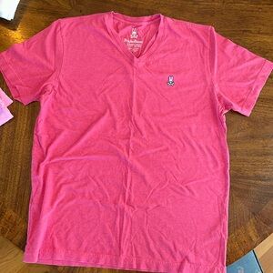 Men’s Psycho Bunny V neck tee. Size 5